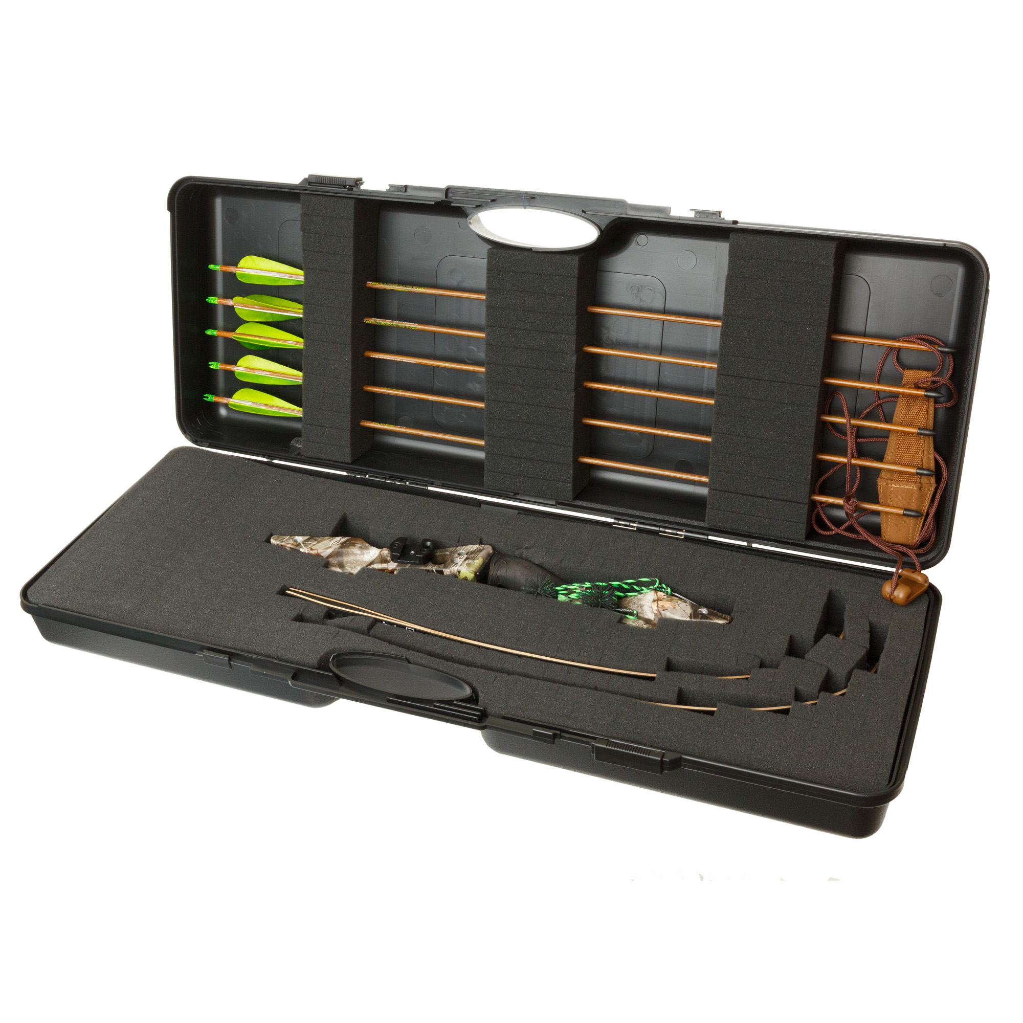 hard bow case with storage